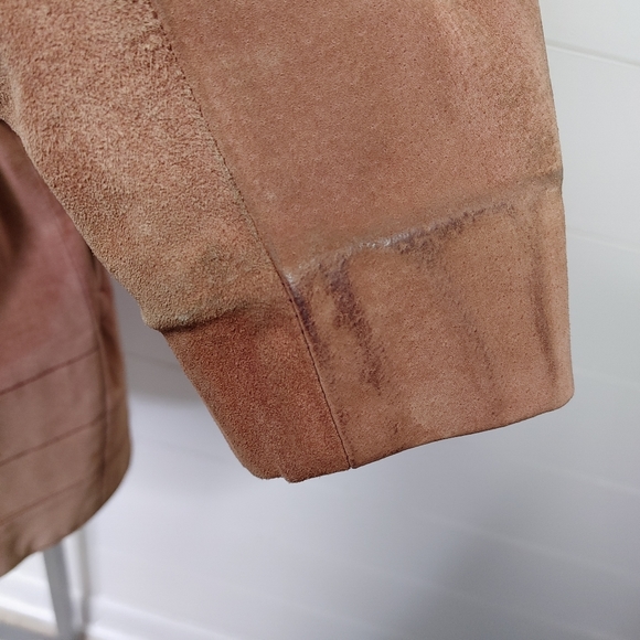 Vintage Lanvin suede leather belted jacket size M - Picture 9 of 16